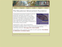 Tablet Screenshot of eduadvance.org
